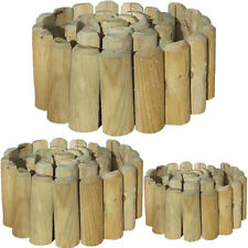 Garden Wooden Log Roll Border