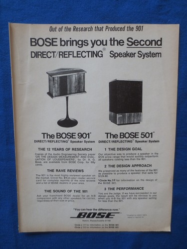 Bose 901 501 - 901, speakers