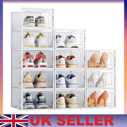 12pcs transparent shoe storage - 12pcs,