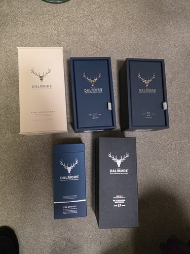 Empty dalmore whisky boxes - empty,