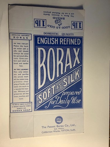 Vintage borax soap - soap, packaging