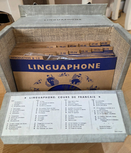 Vintage linguaphone french - vintage,