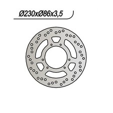 FRONT BRAKE DISC Yamaha YZ 490