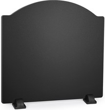 Fireplace Fireback with Feet- 19 Inch Fire Back Fireplace Iron Wall Protectio...