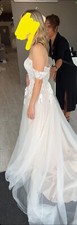 boho lace wedding dress size