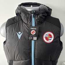 Reading FC Black Padded Gilet Body Warmer Hooded Size Small Brand New 