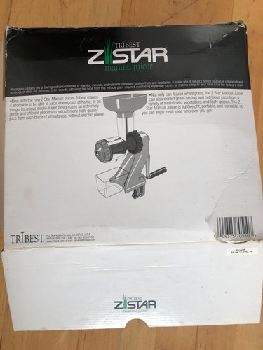 Tribest 510 star manual - tribest, z-510