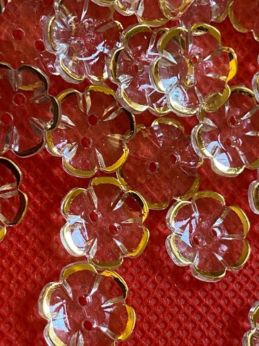 13mm buttons round small gold - buttons,