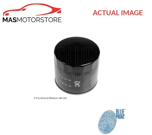Engine oil filter - blue, print
