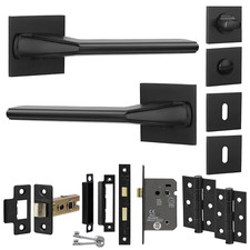 Door Handle Sets Square Black Door Handles Lever Internal Door Handles Interior