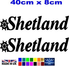40cm Shetland Sticker pair for Boats, Cruisers & Watercraft