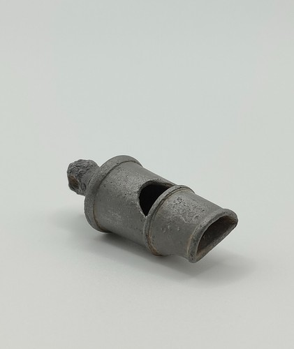 Antique pewter pignose whistle - pignose,