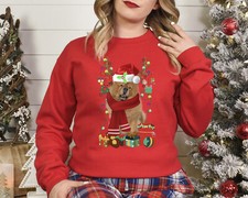 Xmas Sweatshirt Chow Chow Dog Christmas Jumper Sweater Day Stocking Filler