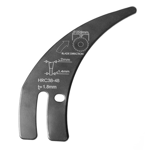 Trench cut riving knife - trench-cut, for