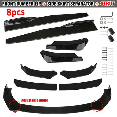 Front rear bumper lip spoiler - front,