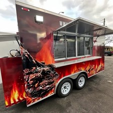 BBQ Food Trailer Steak Grill