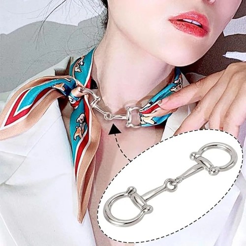 2pcs horseshoe scarf buckle - 2pcs,