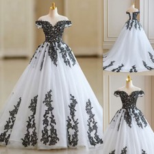 New Black and White Ball Gown