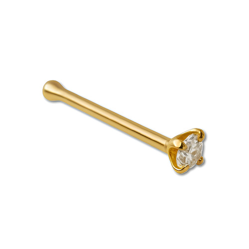 Gold nose stud - stud, 1.5mm