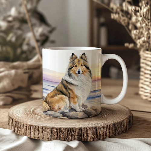 Shetland sheepdog sheltie - sheepdog/sheltie, mug