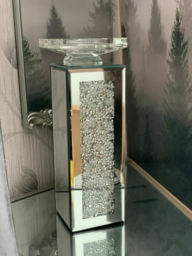 Crushed diamond crystal candle - crushed,