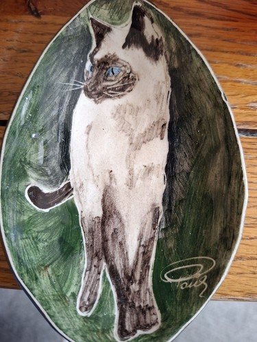 Siamese cat hand painted - hand, on
