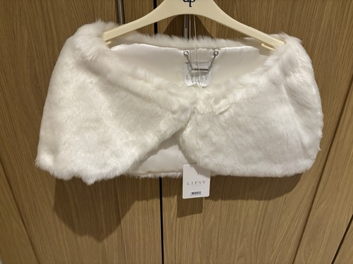 Ivory faux fur cover - faux,