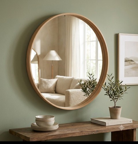 Grace round teak - teak, wood
