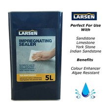 Stone Sealer 5 Ltr, Colour Enhancer. Larsen Impregnating sealer