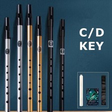 C/D key Irish Whistle Flute Ireland Flute Tin Penny Whistle 6 Hole Flute Musical
