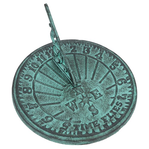 Cast iron sundial antique sun - cast,