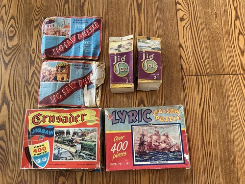 Job lot vintage jigsaws - x6,
