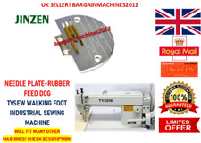 NEEDLE PLATE+RUBBER FEED DOG