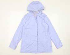 Marks and Spencer Girls Blue Rain Coat, 11-12 Years, Hooded