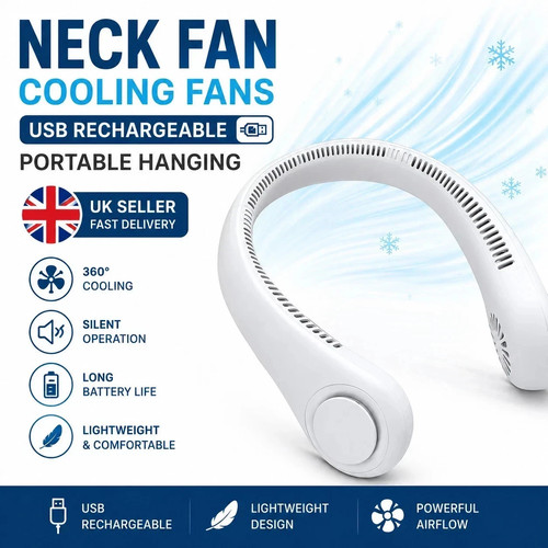 Neck fan hands - hands, bladeless