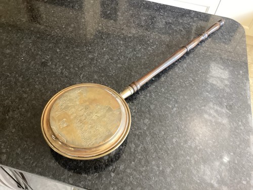 Antique copper bed - antique, warmer