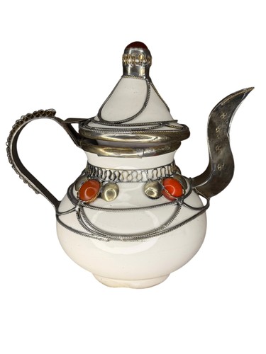 White moroccan ceramic and - moroccan,