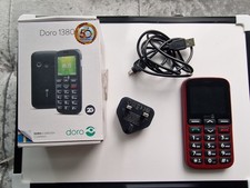 Doro 1380 Red Mobile Phone – Unlocked Amazing Condition – Big Button Feature