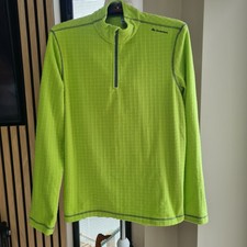 Mens Lime Quechua Ski Fleece Size L