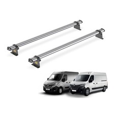 Renault Master Roof Rack for 2010+ 2x Steel Roof Bars Van Guard Ultibar Trade