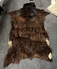 Wild Goat Fur Rug 100% Natural