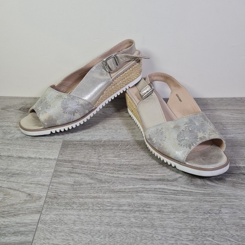 Pavers sandles wedge metallic - sandles,