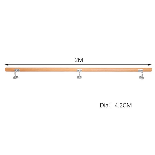 Beech wood stair handrail set - beech,