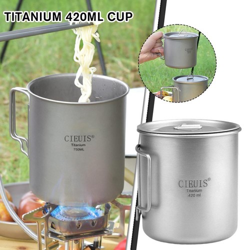 Titanium 450ml cup with - titanium,