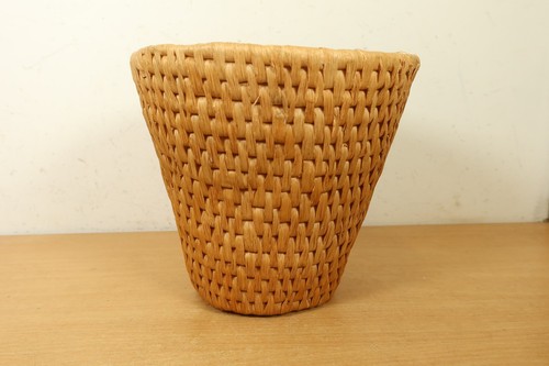 Vintage wicker waste paper - wicker,