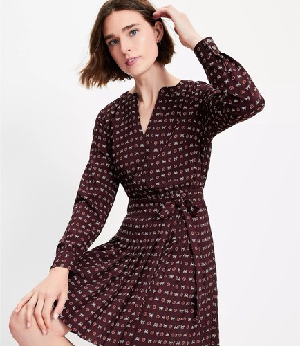 Ann taylor loft pleated mini - ann,
