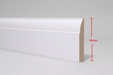 Skirting Board  White Primed MDF  Ovolo 94 x 18 x 2700mm