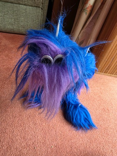 Furry blue purple dragon - furry,