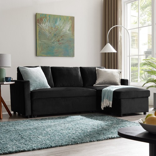 Sofa bed pull out velvet - bed,