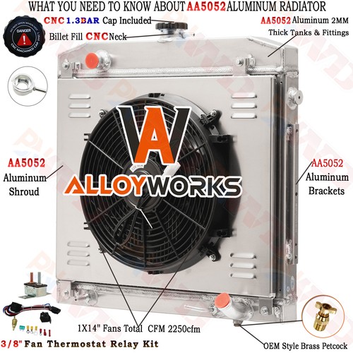 Rows radiator shroud fan - rows,